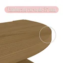 Ver imagem 7 de Estante de Canto Multifuncional com 3 Prateleiras Wind Bege/Olmo Artany