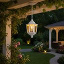 Ver imagem 2 de Luminária Pendente Teto Branca Heritage Dital Sala 16x47cm Suspensa Varanda Área Externa
