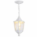 Ver imagem 1 de Luminária Pendente Teto Branca Heritage Dital Sala 16x47cm Suspensa Varanda Área Externa
