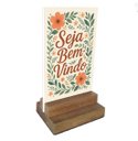 Ver imagem 1 de Placa Decorativa de Mesa com Tema Seja Bem Vindo
