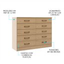 Ver imagem 3 de Cômoda 10 Gavetas 120cm Soft Soluzione Móveis