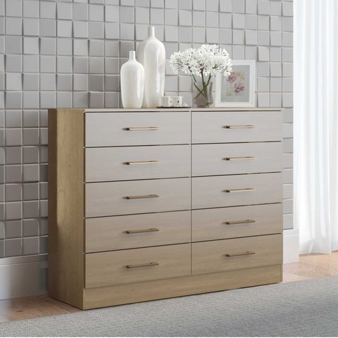 Cômoda 10 Gavetas 120cm Soft Soluzione Móveis