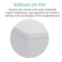 Ver imagem 5 de Gaveteiro 3 Gavetas New com Rodízios - Branco Artany