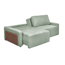 Ver imagem 5 de Sofá Cama Dublin, Retrátil e Reclinavél, Tecido Bouclé, Molas Ensacadas, 1,90m.