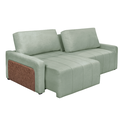 Ver imagem 3 de Sofá Cama Dublin, Retrátil e Reclinavél, Tecido Bouclé, Molas Ensacadas, 1,90m.
