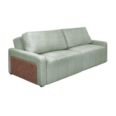 Sofá Cama Dublin, Retrátil e Reclinavél, Tecido Bouclé, Molas Ensacadas, 1,90m.