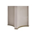Ver mais imagens de Mesa de Sala Jantar Chanel C/ Tampo Madeirado C/ Vidro Orgânico 136x136cm Off White/off White - Dj