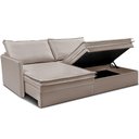 Ver mais imagens de Sofá sem Caixa Retrátil Baú 1,75m Lounge Linho Bege Claro Cama inbox