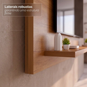 Ver imagem 7 de Painel Safira 135 cm Cor:Cedro