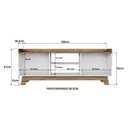 Ver imagem 4 de Rack para Tv até 65'' com 2 Portas 150cm John - Branco