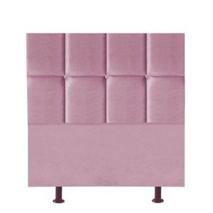 Cabeceira para Cama Box Solteiro 90 Cm Poliana:rosa Bebe