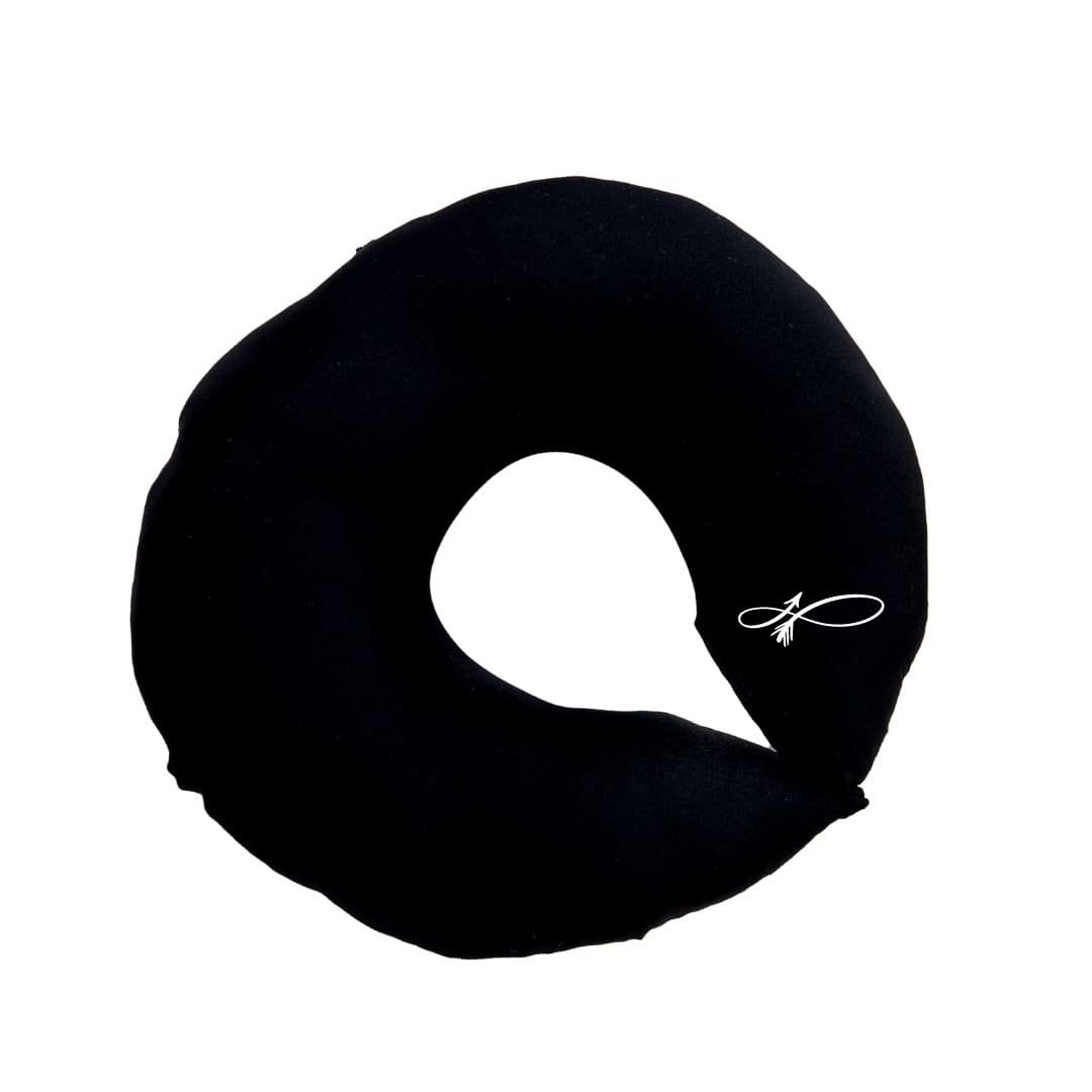 Almofada De Pescoço Para Viagem Preta Infinito:Preto - 2