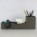 Ver imagem 6 de Kit para Escritório Grafite com Porta Lápis Clips e Cartão