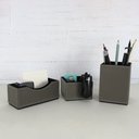 Ver imagem 2 de Kit para Escritório Grafite com Porta Lápis Clips e Cartão