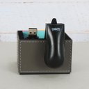 Ver mais imagens de Kit para Escritório Grafite com Porta Lápis Clips e Cartão