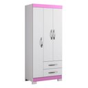 Ver imagem 1 de Guarda-Roupa 3 Portas NT 5000 Rosa - Notável