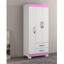 Ver imagem 2 de Guarda-Roupa 3 Portas NT 5000 Rosa - Notável
