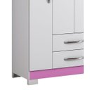 Ver imagem 3 de Guarda-Roupa 3 Portas NT 5000 Rosa - Notável