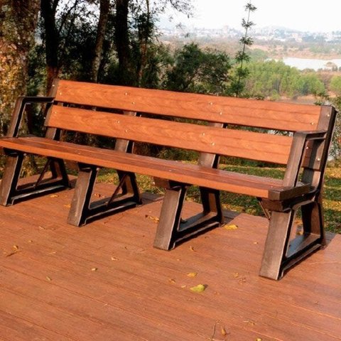 Banco de Jardim em Madeira Plástica 200cm Premium