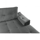 Ver imagem 3 de Sofá Viena Canto Suede Plus Confortável Pés Madeira Império Cinza 380