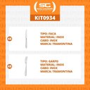 Ver imagem 5 de Kit - Jogo de Faca e Garfo Luxo Laguna 96 Peças em Aço Inox Itop - Tramontina