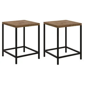 Kit 2 Banquetas Baixas Industrial Steel Quadra 