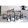 Kit 2 Banquetas Baixas Industrial Steel Quadra  - 5