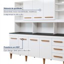 Ver imagem 3 de Kit de Cozinha Atenas 7 Portas 3 Gavetas - Kaiki Móveis Branco