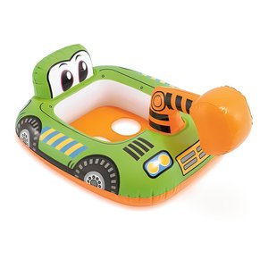 Boia Bote Inflável Infantil Retroescavadeira Praia Piscina 86cm
