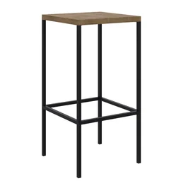 Kit 2 Banquetas Altas Industrial Steel Quadra  - 4
