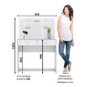 Ver imagem 4 de Penteadeira 2 Gavetas com Espelho Thais Espresso Móveis