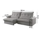 Ver imagem 4 de Sofá Vega 02 Módulos de 80cm Br 25cm Meu Sofá Online A230 Linho Cinza