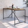 Mesa para Sala de Jantar 4 Lugares 136cm Steel Quadra  - 1
