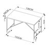 Mesa para Sala de Jantar 4 Lugares 136cm Steel Quadra  - 5