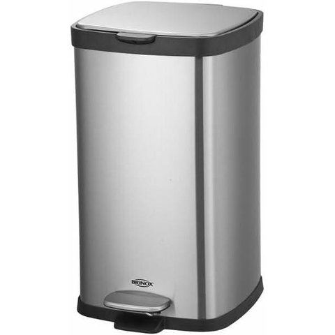 Lixeira Aço Inox com Pedal 20l 47,7cm 3066/101 Frame - Brinox