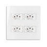 Conj 4 Tomadas de 10a Separado 4x4 Branco Infiniti Cor:branco - 1