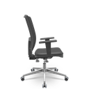 Ver imagem 2 de Cadeira Brizza Tela 3d Backplax Aluminio - Sintético Preto
