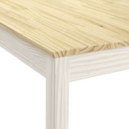 Mesa de Madeira Maciça 4 Lugares com Bancos Mandacaru Cabecasa MadeiraMadeira - 7