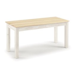 Mesa de Madeira Maciça 4 Lugares com Bancos Mandacaru Cabecasa MadeiraMadeira - 12