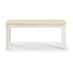 Mesa de Madeira Maciça 4 Lugares com Bancos Mandacaru Cabecasa MadeiraMadeira - 13