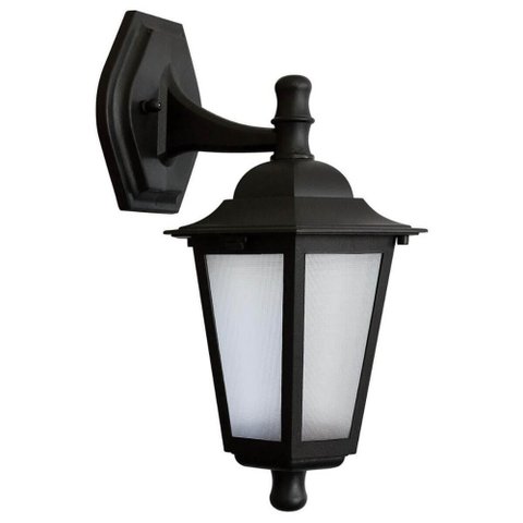 Arandela Colonial Externa Preta Luminária Jardim Parede 1 Lâmpada 20w Bivolt Hall de Entrada Dital