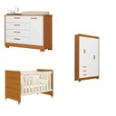 Ver imagem 2 de Quarto para Bebê Completo com Berço Evolution 4 em 1 Zaki Branco/Fosco/Savana