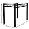 Pé de Mesa para Tampo de Pedra Granito Mármore Base de Mesa 1,00 Sala de Jantar Ql Preto - 4