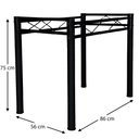 Ver imagem 4 de Pé de Mesa para Tampo de Pedra Granito Mármore Base de Mesa 1,00 Sala de Jantar Ql Preto