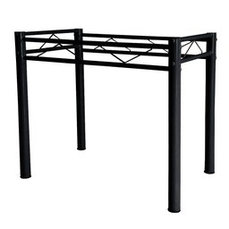 Pé de Mesa para Tampo de Pedra Granito Mármore Base de Mesa 1,00 Sala de Jantar Ql Preto - 2