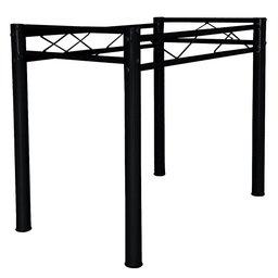 Pé de Mesa para Tampo de Pedra Granito Mármore Base de Mesa 1,00 Sala de Jantar Ql Preto - 3