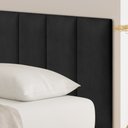 Ver imagem 6 de Cabeceira Estofada Cama Box Casal Queen King - 1 Módulo 60x20cm Veludo Preto