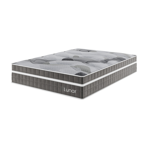Colchão Mola Ensacada Casal 33x138x188cm Lunar Cinza - Casa Giulia