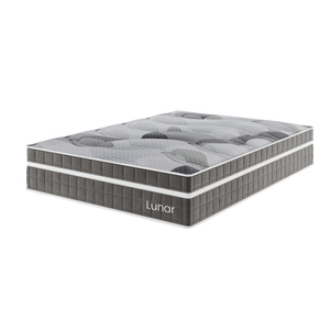 Colchão Mola Ensacada Casal 33x138x188cm Lunar Cinza - Casa Giulia