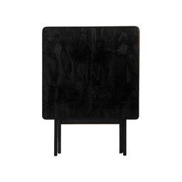 Mesa Dobrável 70x70cm em Madeira Maciça para Bar e Restaurante - Preta - 2